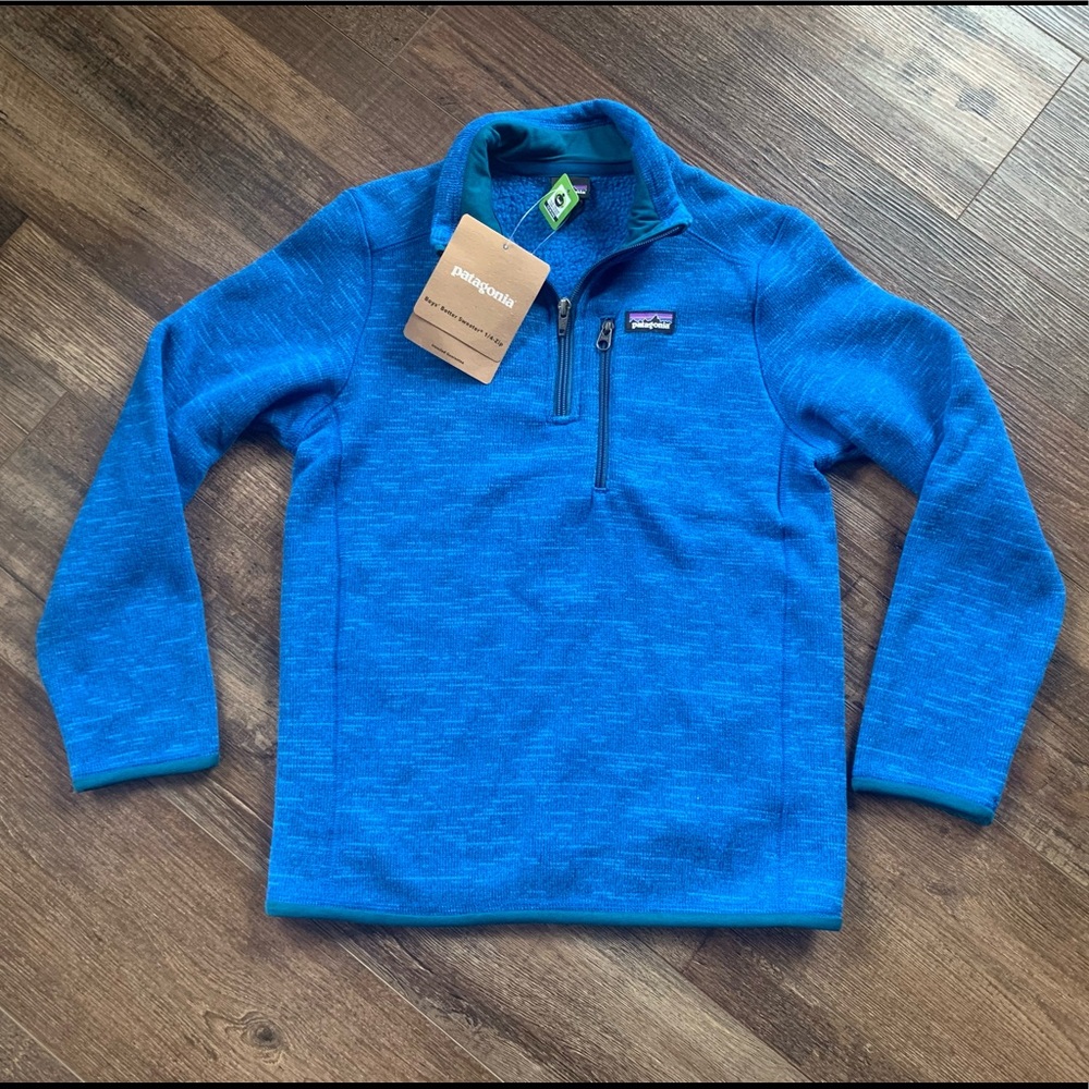 Patagonia boys better sweater 1/4 zip -size 10